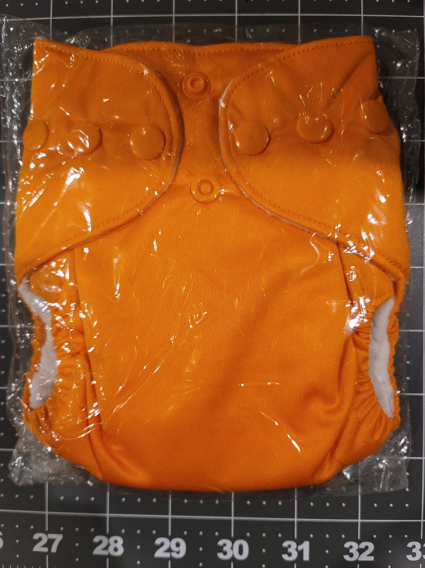 BubbyBums Orange All in One Newborn Diaper