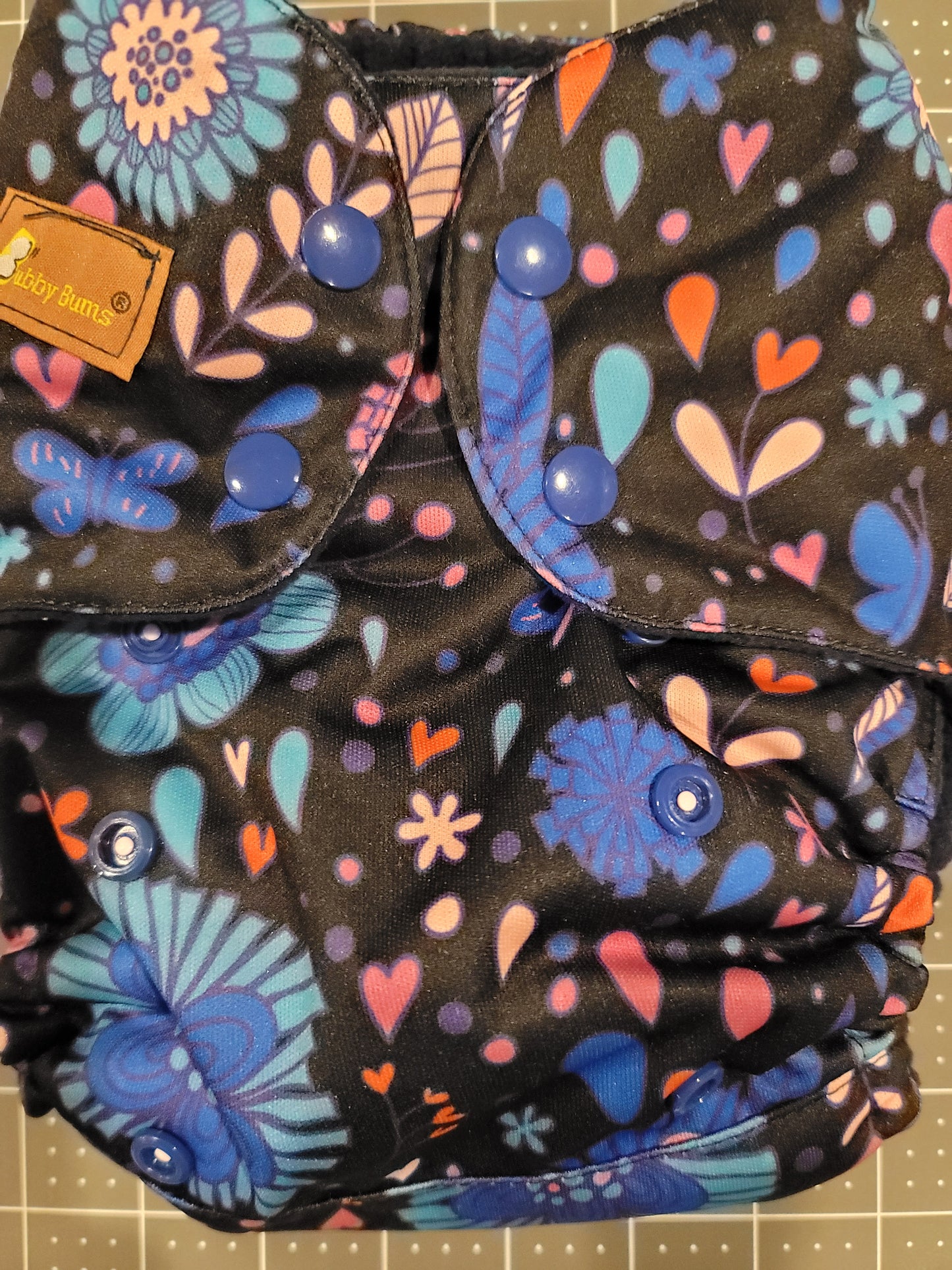 Unicorn on Navy All In Two Diaper