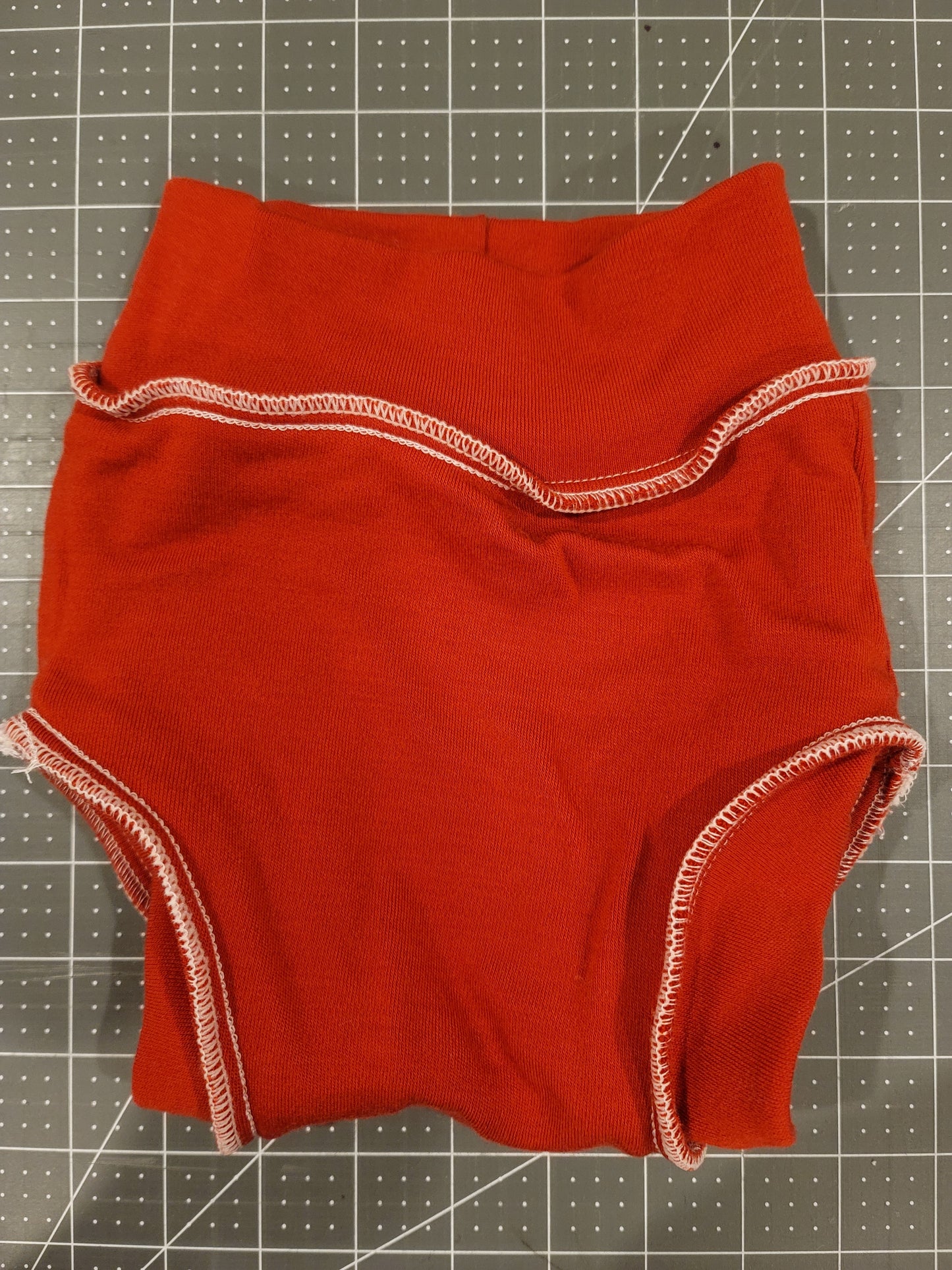 Red Cashmere Wool Medium Diaper Cover