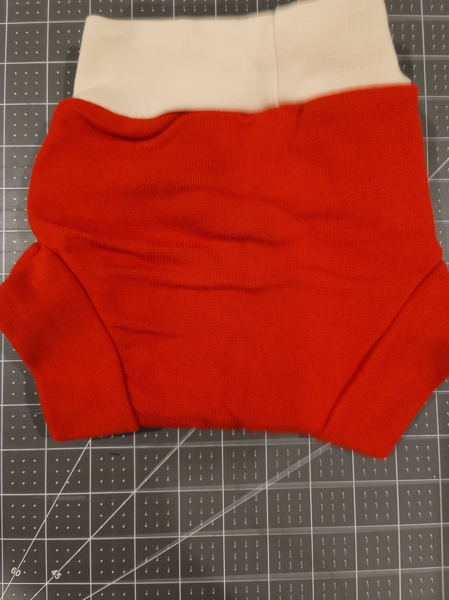 Paprika Red Merino Wool Diaper Cover size medium