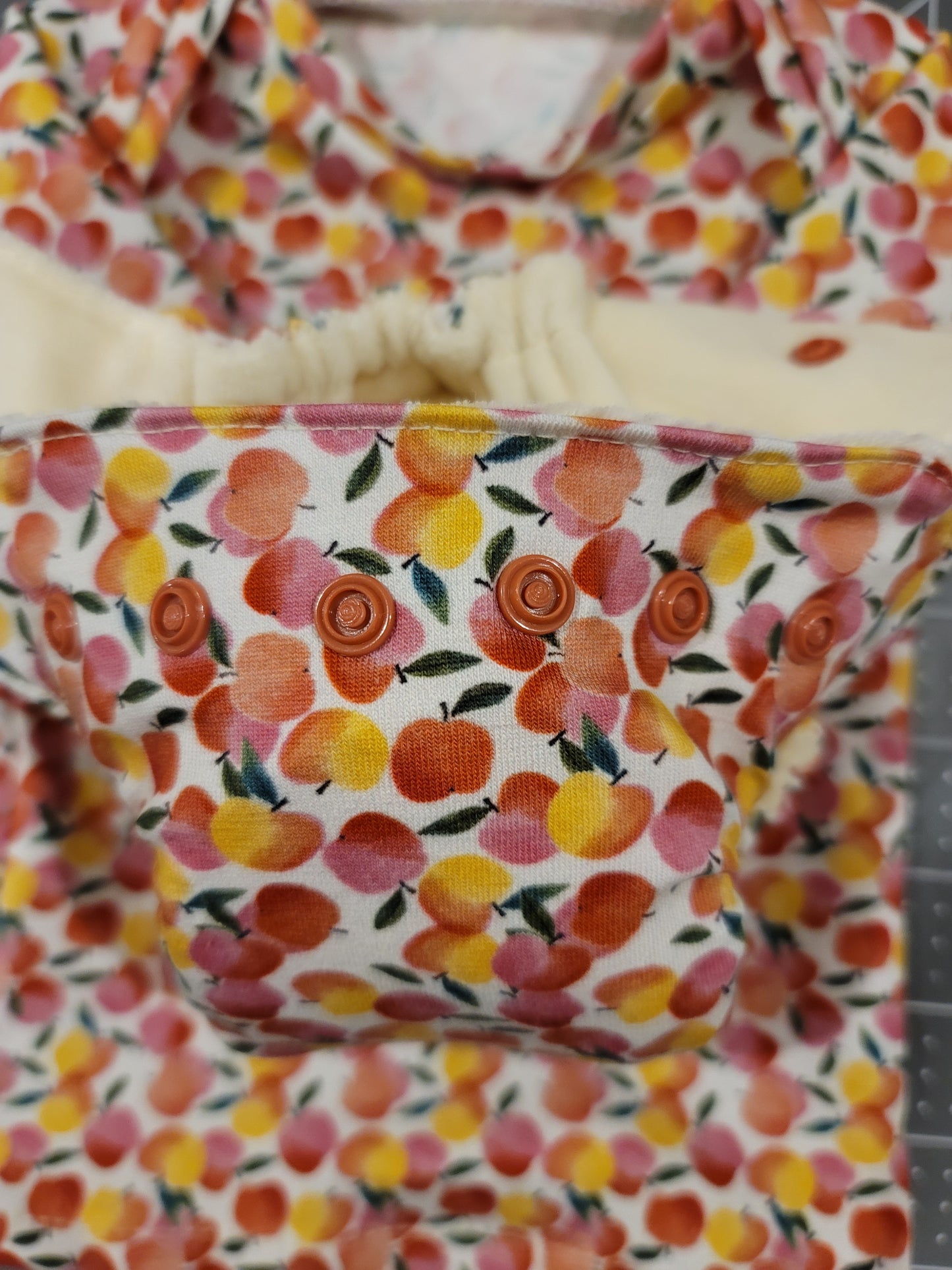 Apples Fitted Preemie Diaper and Shirt Set