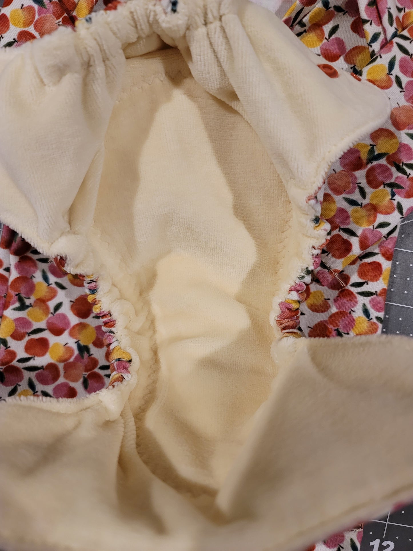 Apples Fitted Preemie Diaper and Shirt Set