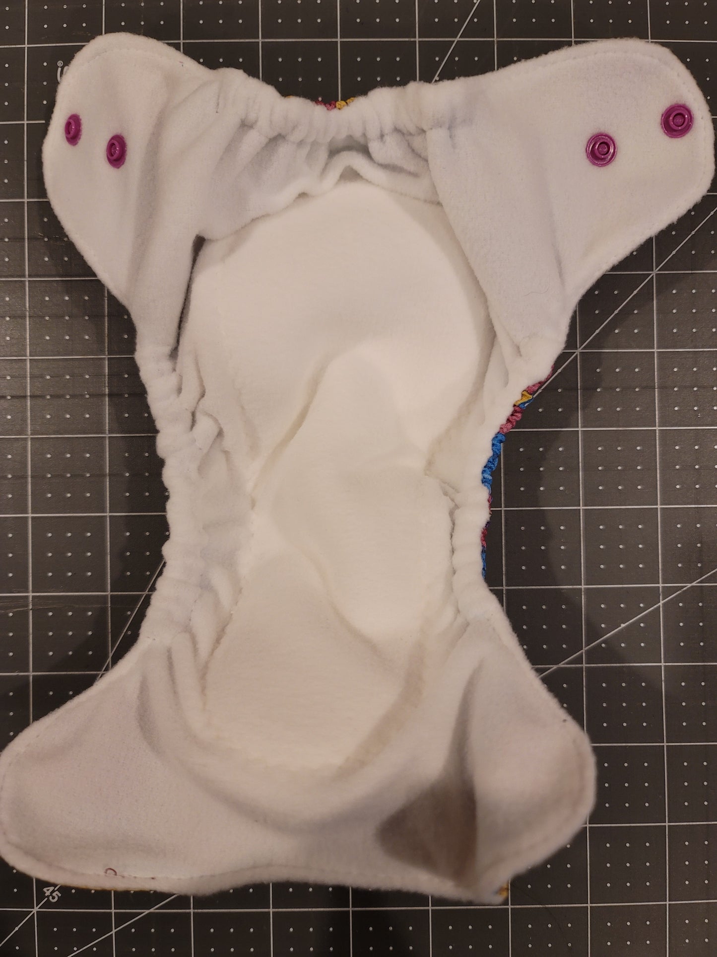 Girly Blocks Preemie Diaper