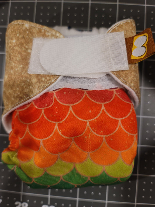 Scales and Gold Preemie AIO Diaper Size 2