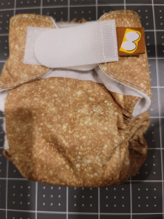 Gold Glitter Preemie AIO Diaper Size 2