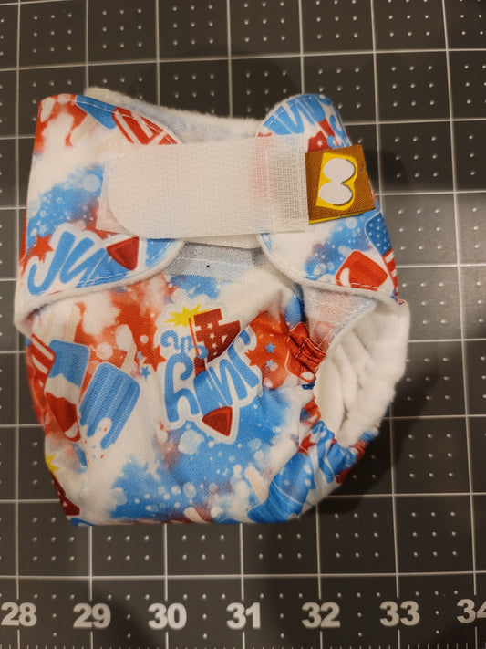 July 4th Preemie AIO Diaper Size 2