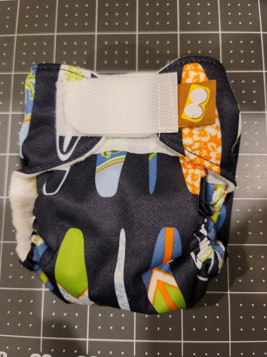 Surf Boards Preemie AIO Diaper Size 2