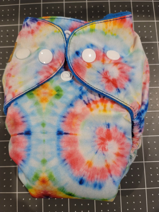 Tie Dye look AIO Newborn Diaper