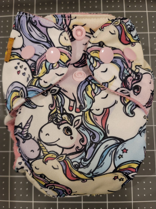 Unicorns  AIO Newborn Diaper