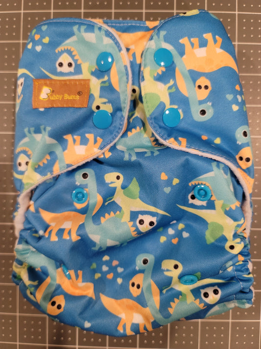 Dinosaurs and Owls All In Two Diaper