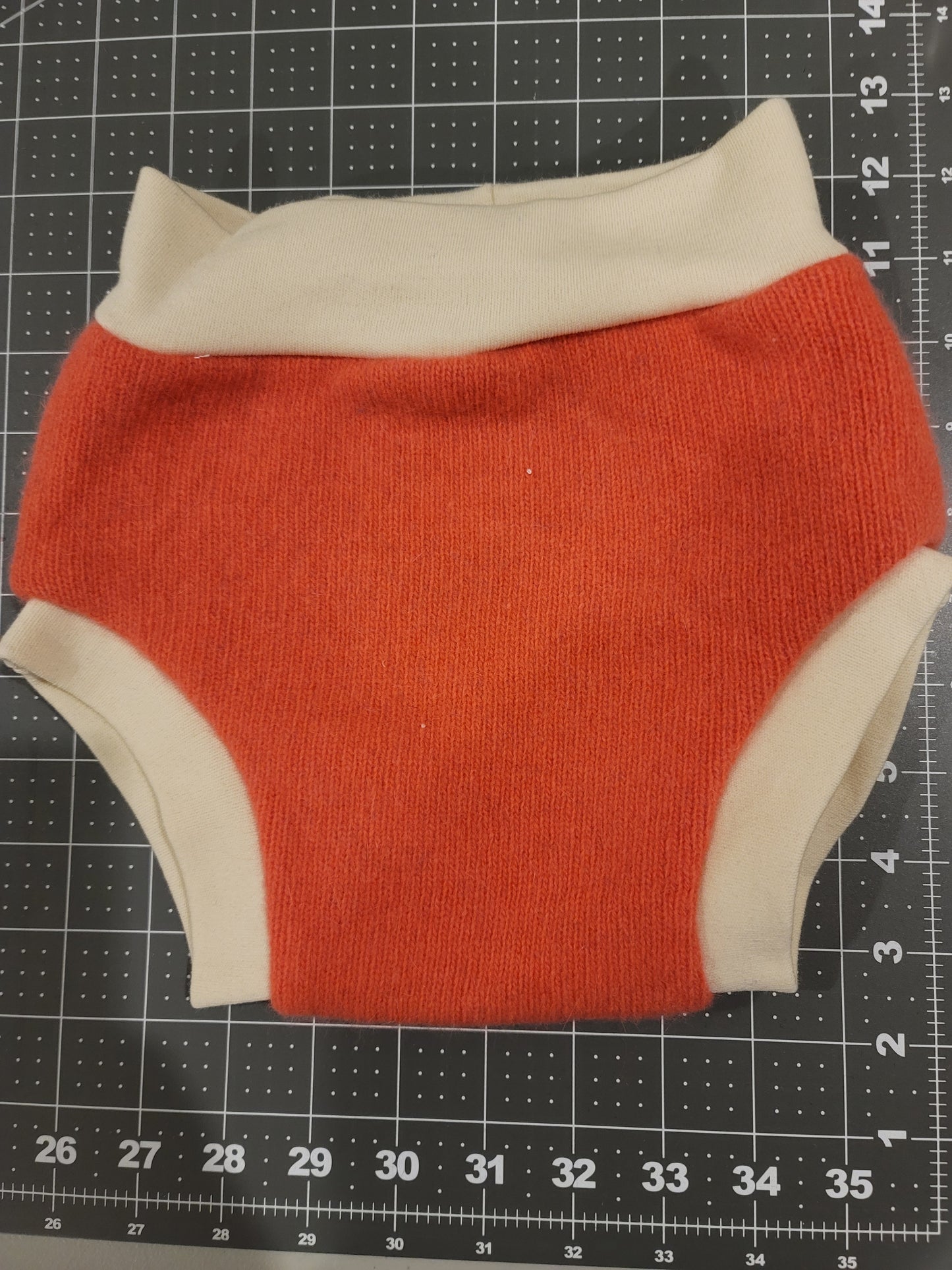 Large Apricot Wool Diaper Cover