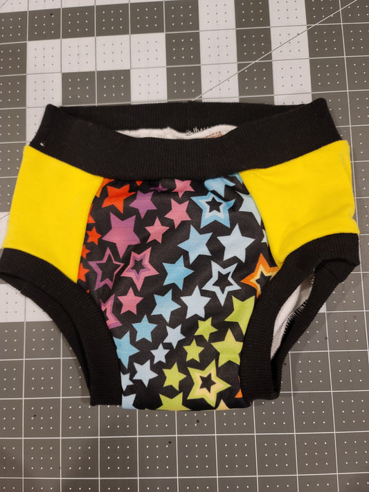 Stars/Yellow Partially Waterproof Training Pants Size 18 months