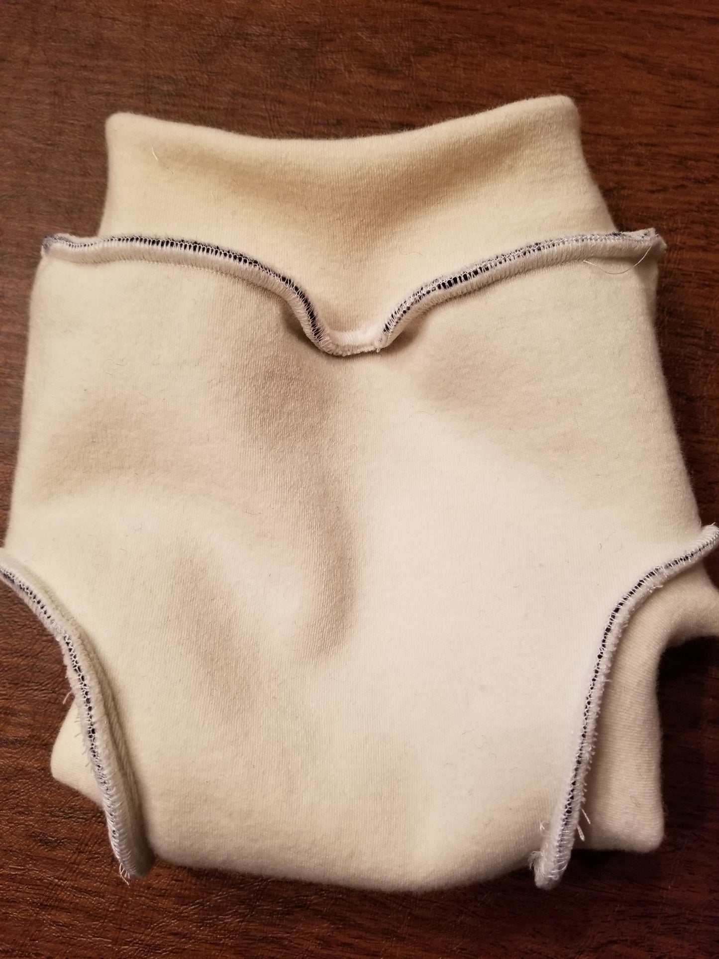 Black Large Merino Wool Diaper Cover