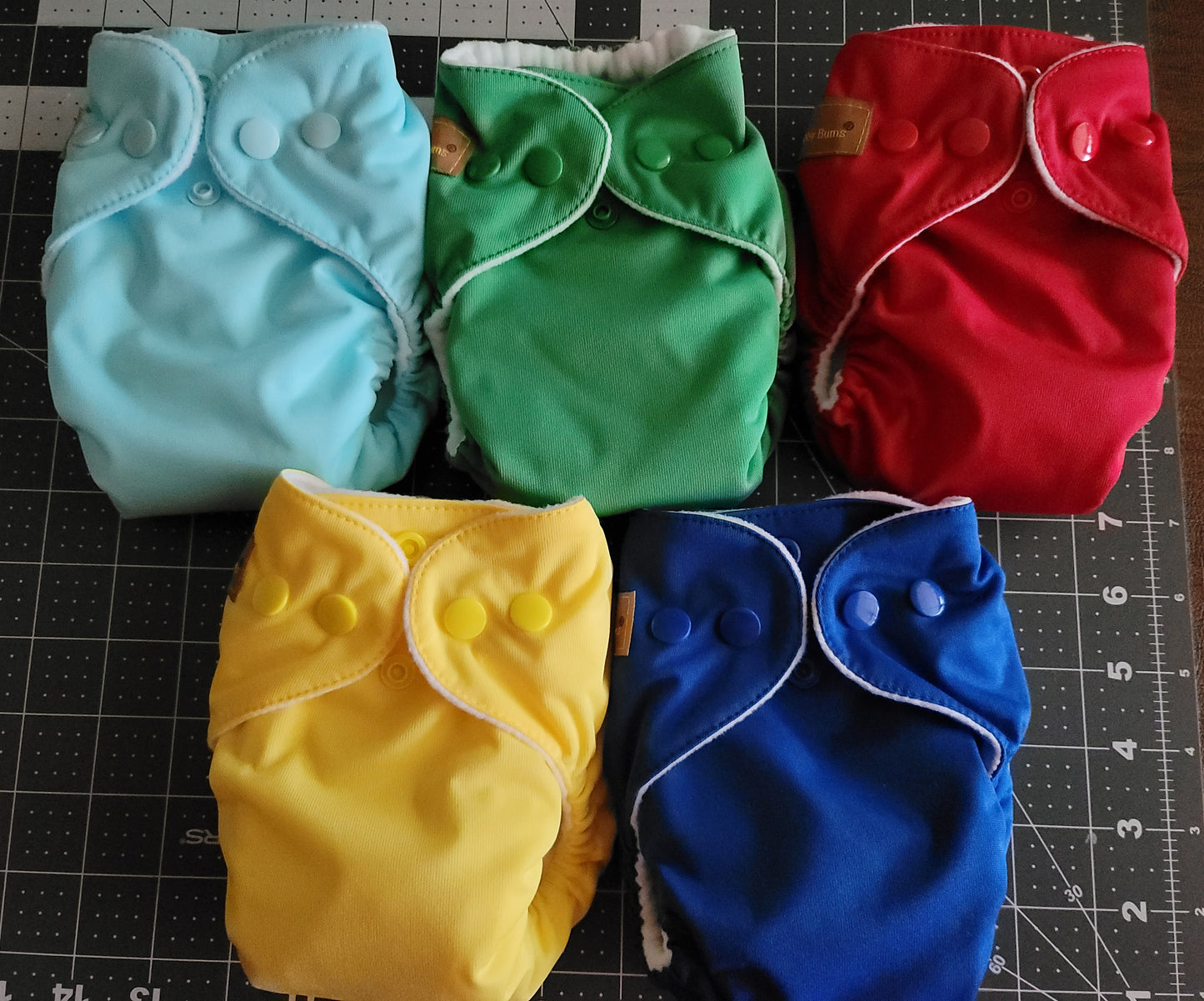 Solid Color Newborn AIO Diapers