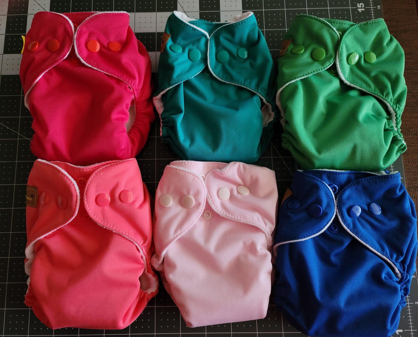 Solid Color Newborn AIO Diapers