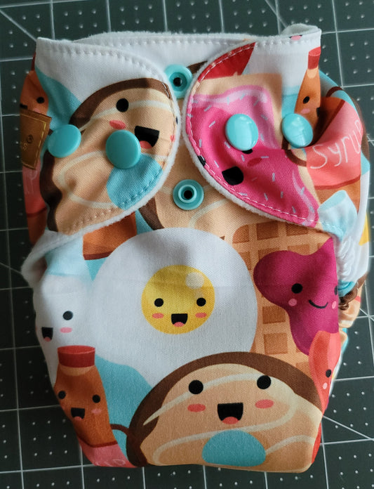 Kawaii Breakfast AIO Newborn Diaper