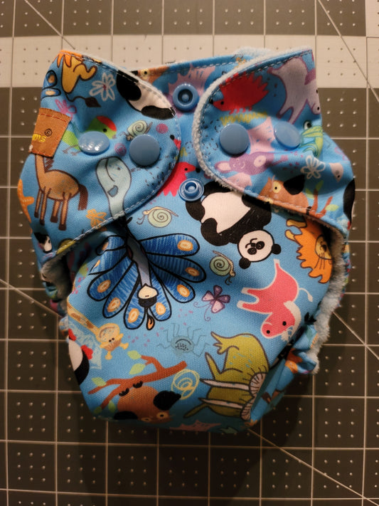 Animal Doodles AIO Newborn Diaper