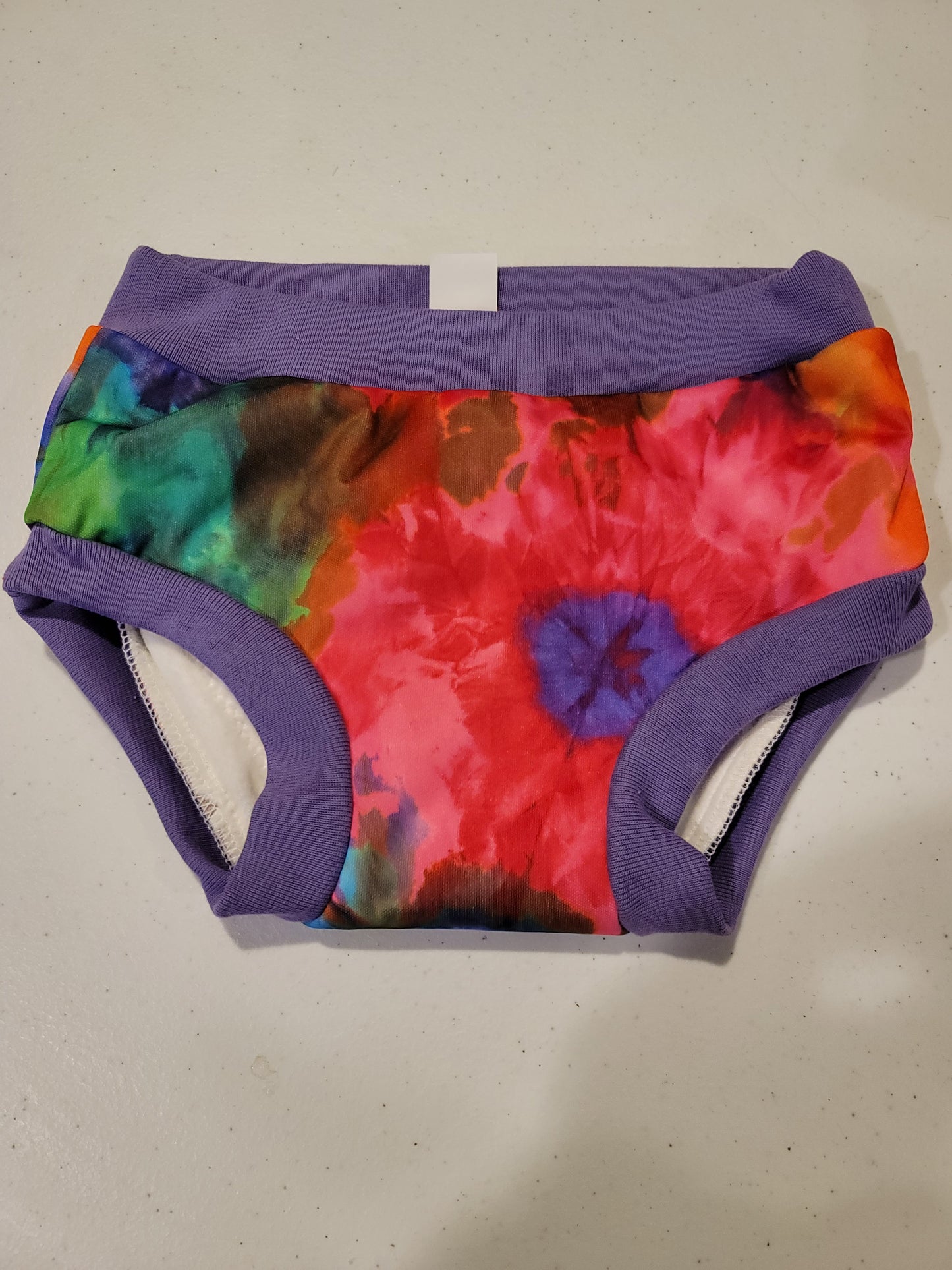 Purple Tie Dye Waterproof Training Pants Size Medium/3T