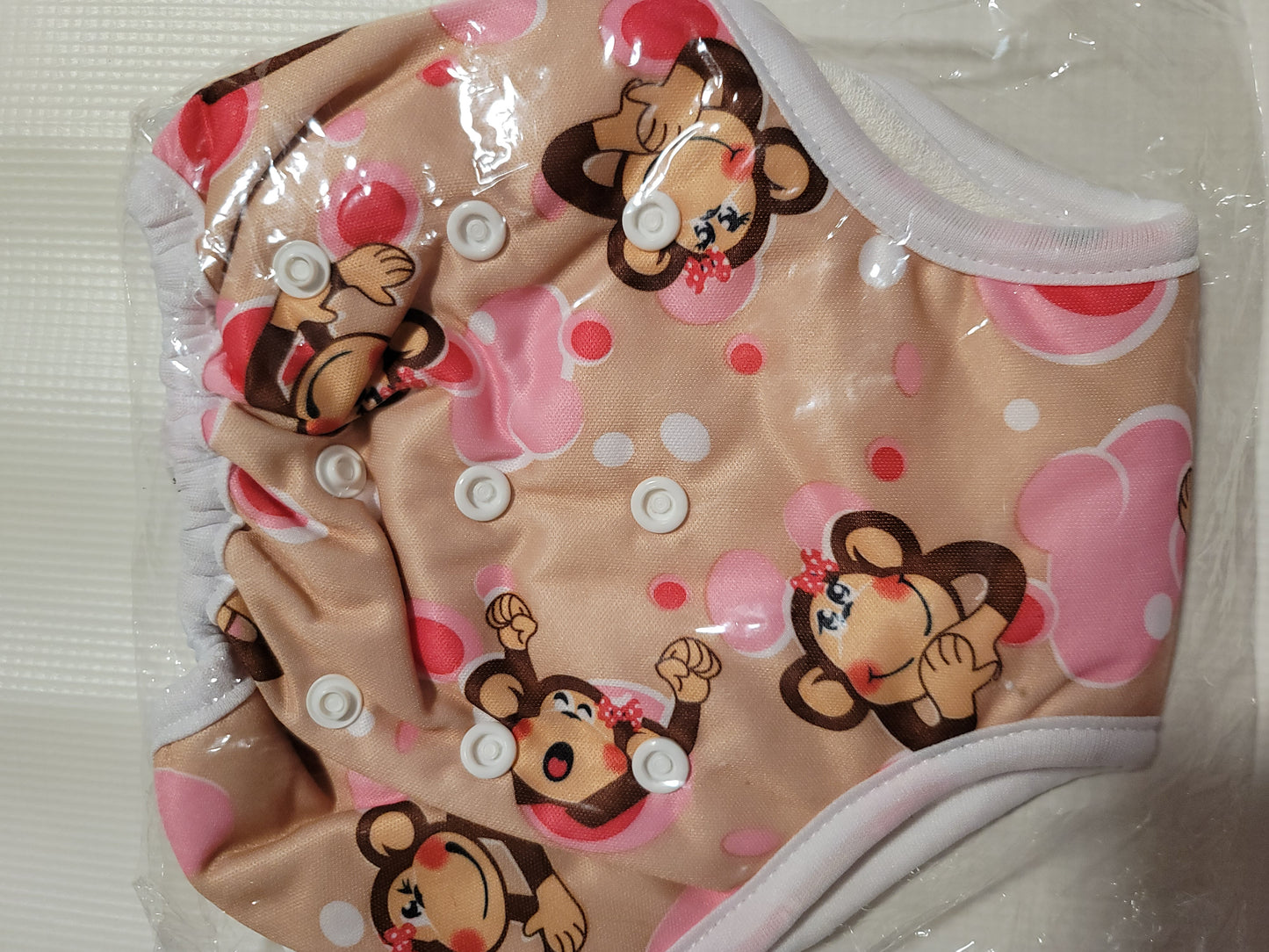 Monkey & Pink Dots Multi Size Waterproof Training Pants