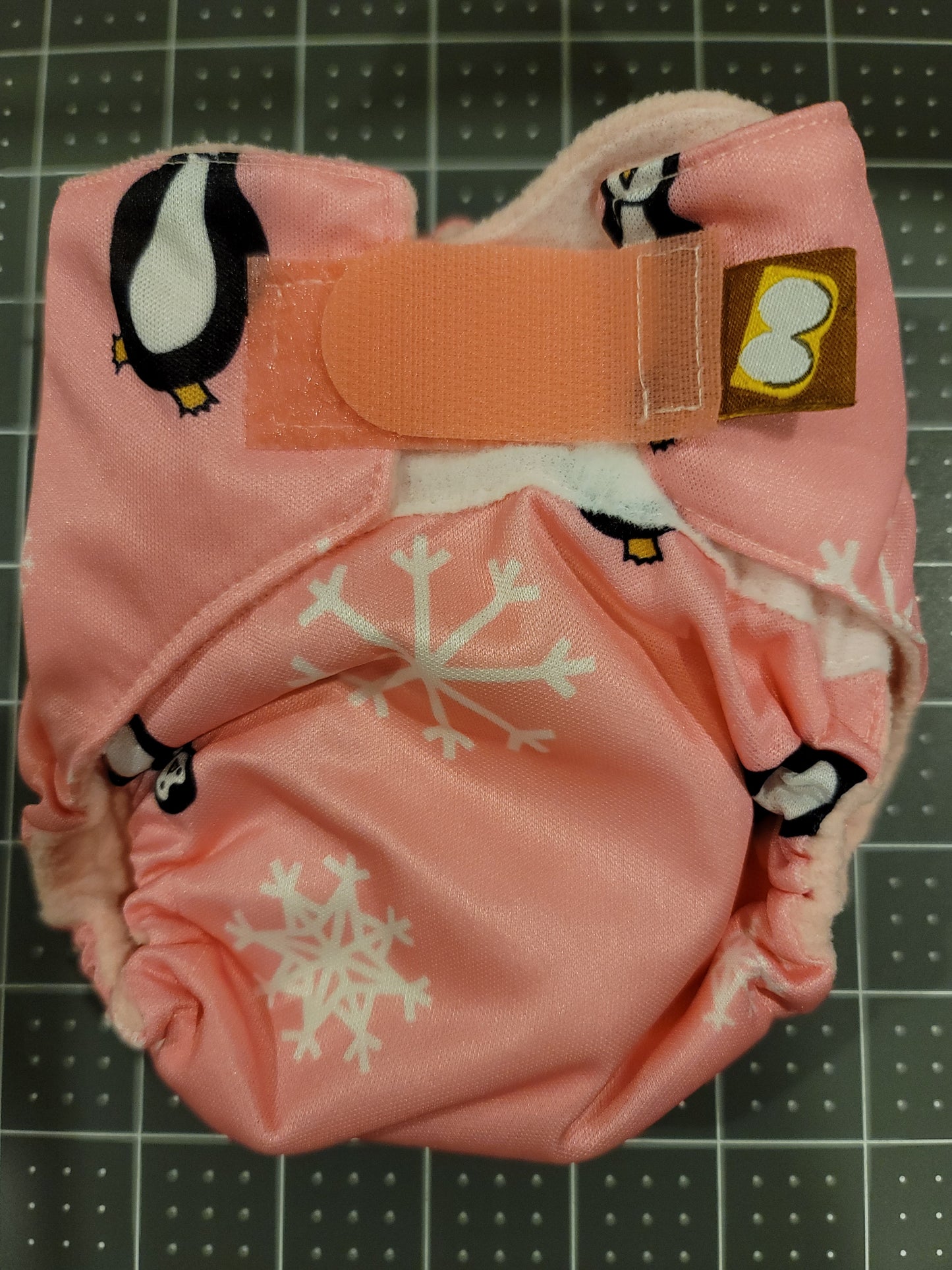 Newborn AIO Diaper with Hook & Loop Closure