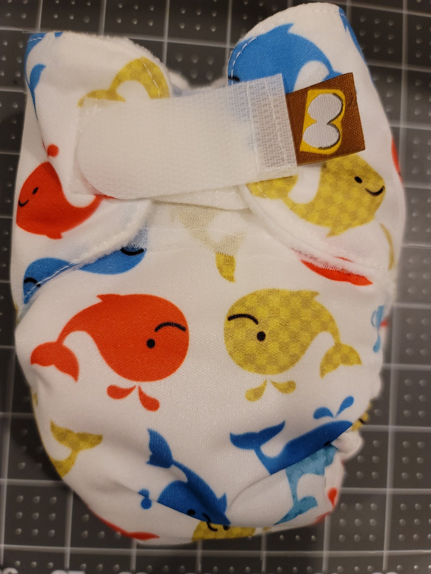 Newborn AIO Diaper with Hook & Loop Closure