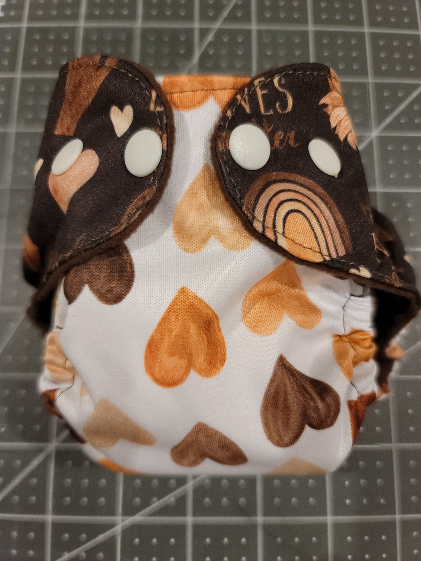 Shades of Brown AIO Preemie Diaper