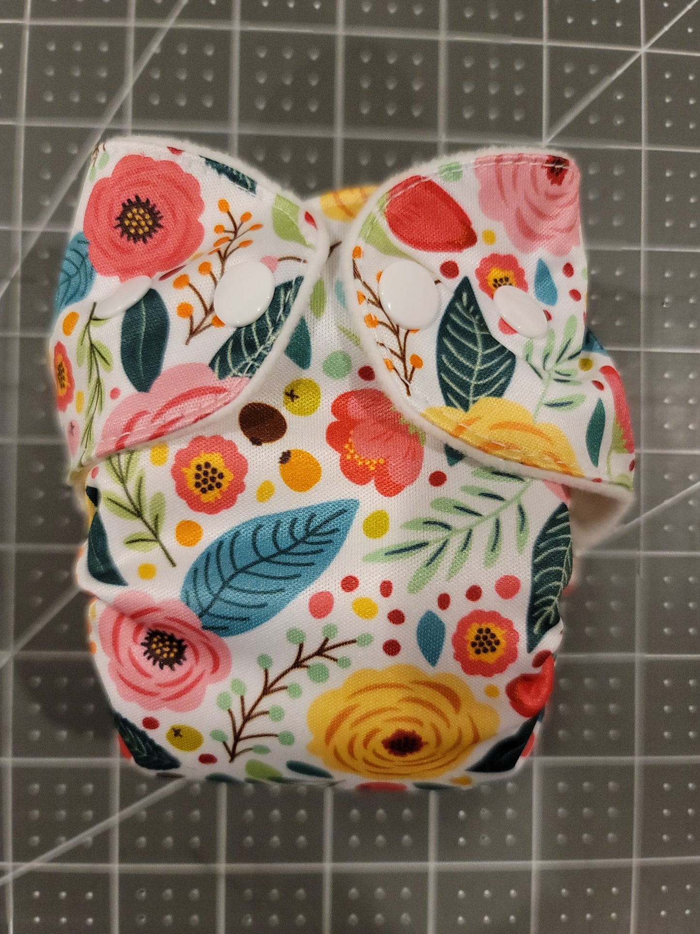 Vintage Flowers Preemie AIO Diaper